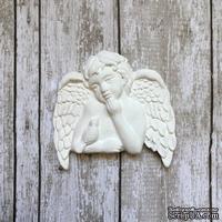 Гипсовое украшение "Ангел с птичкой" от Е.В.A, 5х5см, 1 шт.