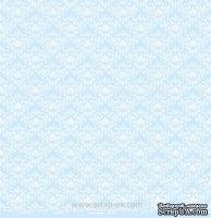 Лист односторонней бумаги от Евгения Курдибановская TM - "Голубой", 30х30 см