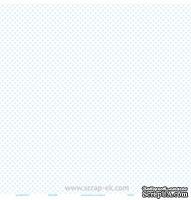 Лист односторонней бумаги от Евгения Курдибановская TM - "Голубые сердечки", 30х30 см