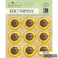 Наклейки от K&Company - Tim Coffey Foliage- Sunflowers Clearly Yours