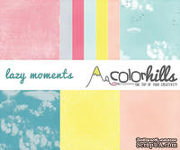 Набор бумаги, фишек и штампов от Color Hills - Коллекция Lazy moments, 16 элементов