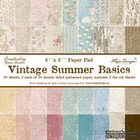 Набор бумаги для скрапбукинга от Maja Design - Vintage Summer Basics - Paper Pad, 15х15 см, 60 листов