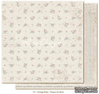 Лист двусторонней бумаги от Maja design - Vintage Baby - Flowers for mum 30х30см