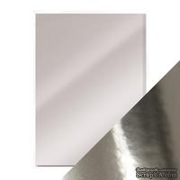 Набор зеркального картона от Tonic Studios - Chrome Silver, 5 листов