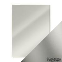 Набор зеркального картона от Tonic Studios - Frosted Silver, 5 листов
