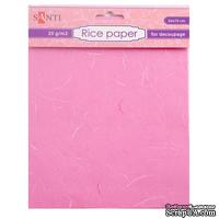 Рисовая бумага, розовая, 50*70 см, ТМ Santi