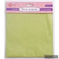 Рисовая бумага, зеленая, 50*70 см, ТМ Santi