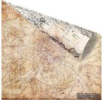 Двусторонний лист бумаги от Prima - Cartographer - Marveilleux, 30х30 см