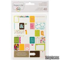 Мини-набор Project Life by Becky Higgins - Themed Cards - Planner, 40 шт