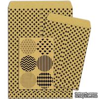 Конверты-пакетики из крафт-бумаги BoBunny - Kraft Gift Bags Dots