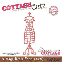 Лезвие CottageCutz Vintage Dress Form, 10х10 см - ScrapUA.com