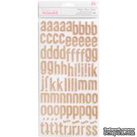 Стикеры-алфавиты с золотым глиттером  от Crate Paper - Maggie Holmes Chasing Dreams Thickers Stickers 5.5"X11", 169 шт.