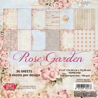 Набор скрапбумаги от Craft&You Design - ROSE GARDEN, 15,2×15,2, 36 шт