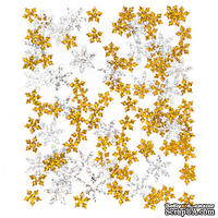 Пайетки Snowflakes снежинки, 15 г, TM dpCraft (Dalprint)