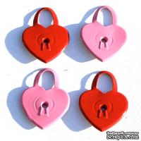 Набор люверсов Eyelet Outlet - Heart Lock Quicklets, 12 штук