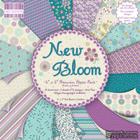 Набор бумаги для скрапбукинга First Edition - New Bloom, 16 листов, размер 15х15 см.