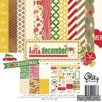 Набор бумаги и наклеек от Glitz Design - Hello December Collection Pack