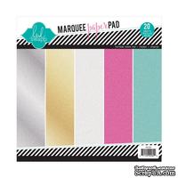 Набор термотрансферных глиттерных листов от Heidi Swapp - Glitter Paper Pad 8.5"X8.5" , 20 листов, 5 цветов.