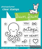 Штампы + ножи от Lawn Fawn - Octopi My Heart, 10 шт. + 4 шт. - ScrapUA.com