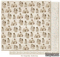 Лист двусторонней скрапбумаги от Maja design -Vintage Baby - Bundle of joy, 30х30 см