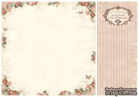 Лист двусторонней бумаги от Pion Design - Rose frame - From my Heart II, 30х30