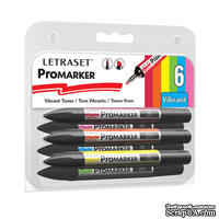 Набор маркеров ProMarker Collectors Set 1 - Vibrant Tones (6 маркеров), PMCSVIB - ScrapUA.com