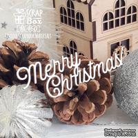 Чипборд ScrapBox - Надпись Merry Christmas! Hi-460 - ScrapUA.com