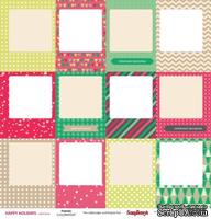Карточки для вырезания от Scrapberry's - Зимние каникулы - Рамки, 30,5х30,5 см, 180 гр/м, двухсторонний, 1 лист