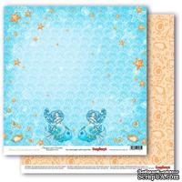 Бумага для скрапбукинга от ScrapBerry's - Сказки моря - Талисман моря, двусторонняя, 30,5x30,5 см