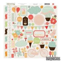 Наклейки от Echo Park - Sweet Day Collection - 12 x 12 Cardstock Stickers - Elements, 30x30