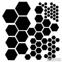 Маска The Crafter&#039;s Workshop - Mini Template Hexagons, 15х15 см - ScrapUA.com