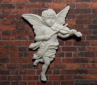 Пластиковый ангел со скрипкой от Е.В.А, 7х5,5см