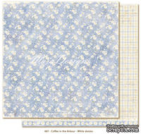  Двусторонний лист бумаги для скрапбукинга от Maja Design - Coffee in the Arbour - White Daisies, 30x30 см
