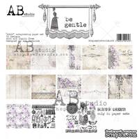 Набор бумаги от ABstudio - "Be Gentle"- paper set - 6x 12'x12" + bonus page