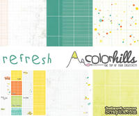 Набор бумаги, фишек и штампов от Color Hills - Коллекция Refresh, 14 элементов