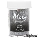 Пудра для ембоссинга Moxy Glitter Silver от American Crafts,  17 г - ScrapUA.com