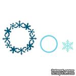 Набор ножей Sizzix Framelits Die Set 3PK - Frame, Snowflake - Cнежинки, 3 шт. - ScrapUA.com