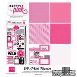 Мини-набор бумаги от Echo Park - Pretty in Pink, Mini Theme, 6+1 листов, 30х30 см, SW3105 - ScrapUA.com