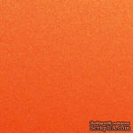 Дизайнерский картон с металлизированным эффектом Sirio pearl orange glow, размер:30х30 см, цвет: оранжевый, плотность: 300 г/м2, 1 шт - ScrapUA.com