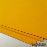 Дизайнерский картон с гладкой фактурой Malmero mangue, размер: 30х30, цвет: желто-горячий, 250 г/м2, 1 шт - ScrapUA.com