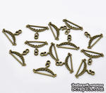 Металлическое украшение &quot;Тремпелек&quot;, античная бронза, размер 24х17 мм, 1 шт. - ScrapUA.com