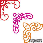 Нож для вырубки от Cheery Lynn Designs - Lace Corner Deco A - ScrapUA.com