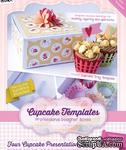 Шаблон-трафарет от  Crafters Companion -Cupcake Templates Collection - Four Cupcake Presentation Box - ScrapUA.com