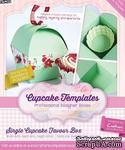 Шаблон-трафарет от  Crafters Companion -Cupcake Templates Collection - Single Cupcake Favour Box - ScrapUA.com