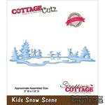 Лезвие CottageCutz - Kids Snow Scene - ScrapUA.com