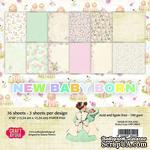 Набор односторонней скрапбумаги от Craft &amp; You Design - NEW BABY BORN, 15x15 см, 36 шт, 190 гр/м2 - ScrapUA.com