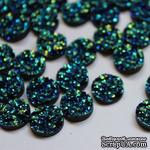 Кабошон DarkTurquoise, 12x5мм, цвет синий, 10 шт. - ScrapUA.com