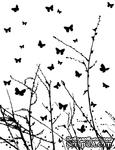 Резиновый штамп от Memory Box -  Butterfly Breeze - ScrapUA.com