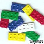 Набор брадсов Eyelet Outlet - Building Block Brads, 12 штук - ScrapUA.com