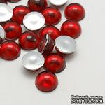 Прозрачные капли Crimson, 6x3мм, цвет красный, 20 шт. - ScrapUA.com